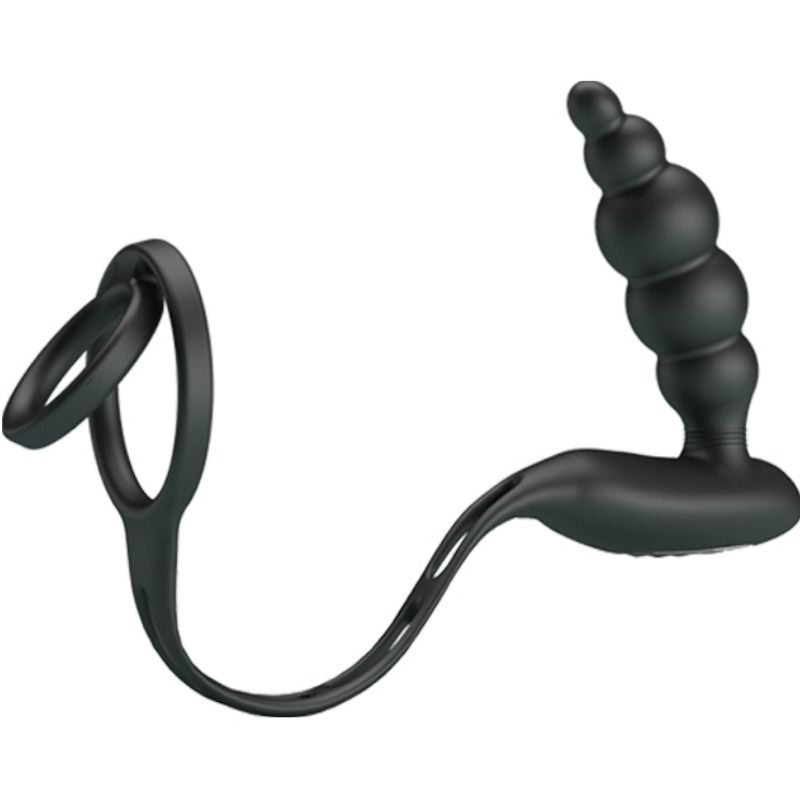 PRETTY LOVE - ANNEAUX PÉNIS AVEC PLUG VIBRATEUR PRETTY LOVE