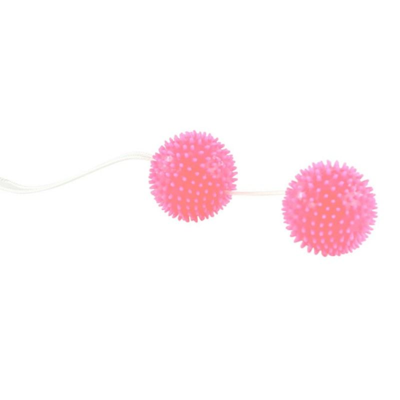 BAILE - BALLES TEXTURÉES ROSE PROFONDEMENT PLAISIR 3.6 CM BAILE STIMULATING