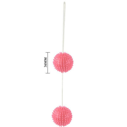 BAILE - BALLES TEXTURÉES ROSE PROFONDEMENT PLAISIR 3.6 CM BAILE STIMULATING