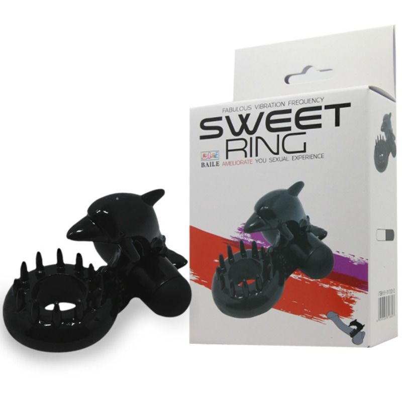 BAILE - ANNEAU SWEET ANNEAU AVEC STIMULATEUR DE CLITORIS DELFIN BAILE FOR HIM