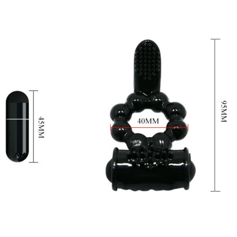 BAILE - ANNEAU SWEET RING AVEC DOUBLE STIMULATEUR BAILE FOR HIM