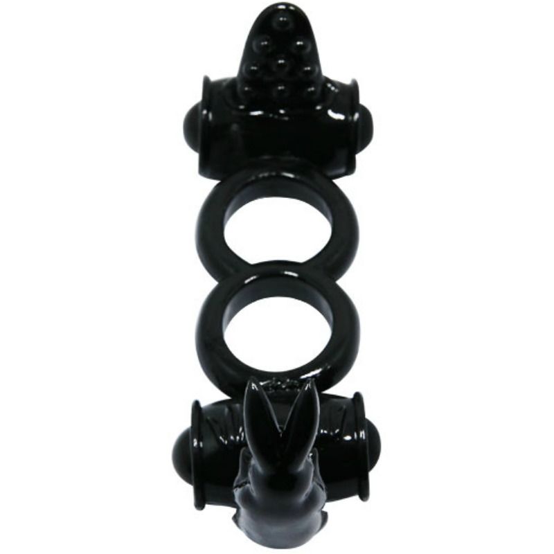 BAILE - SWEET RING DOUBLE ANNEAU AVEC DOUBLE LAPIN BAILE FOR HIM