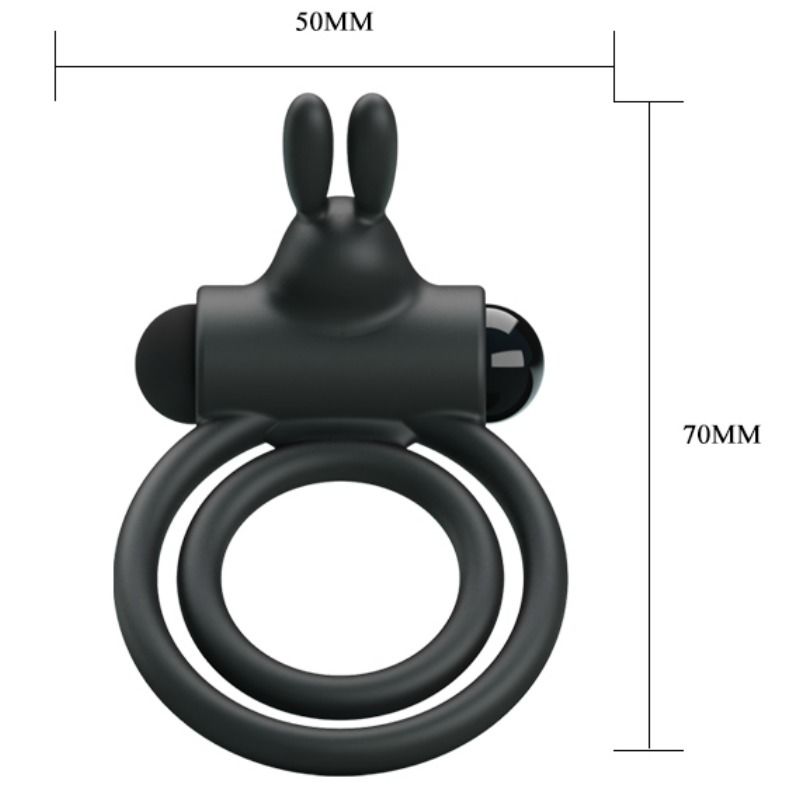 PRETTY LOVE - ANNEAU VIBRATEUR EN SILICONE OSMOND PRETTY LOVE