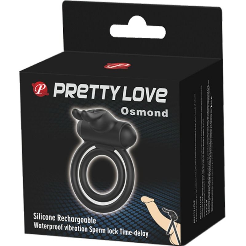 PRETTY LOVE - ANNEAU VIBRATEUR EN SILICONE OSMOND PRETTY LOVE