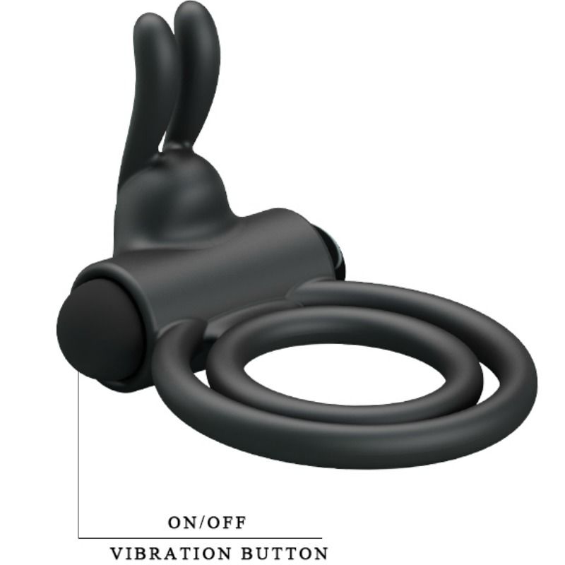 PRETTY LOVE - ANNEAU VIBRATEUR EN SILICONE OSMOND PRETTY LOVE