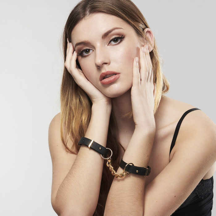 BIJOUX - INDISCRETS MAZE MENOTTES BRACELETS NOIR BIJOUX MAZE