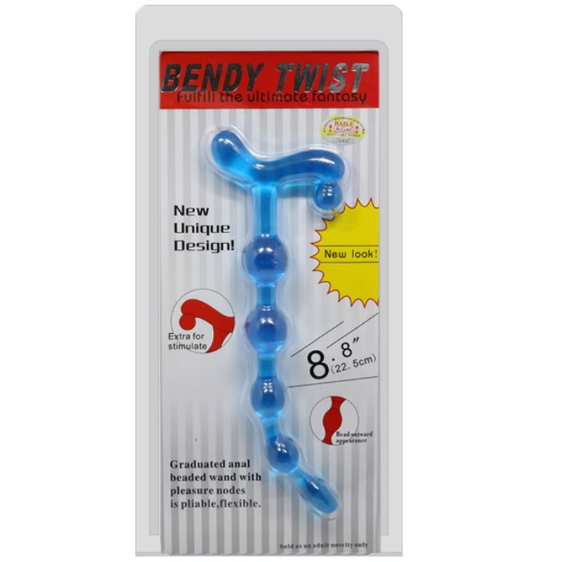 BAILE - BALLES ANAL BLEUES BENDY TWIST BAILE ANAL
