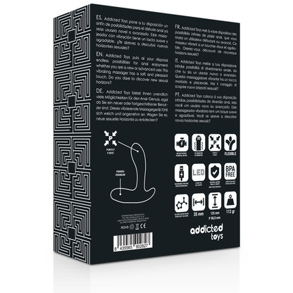 ADDICTED TOYS - MASSEUR ANAL VIBRATION NOIRE ADDICTED TOYS