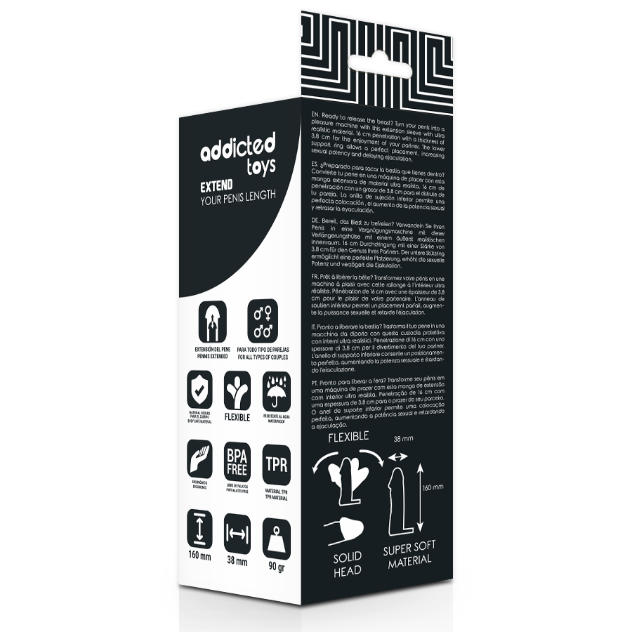 ADDICTED TOYS - ALLONGEZ VOTRE PÉNIS 16 CM ADDICTED TOYS