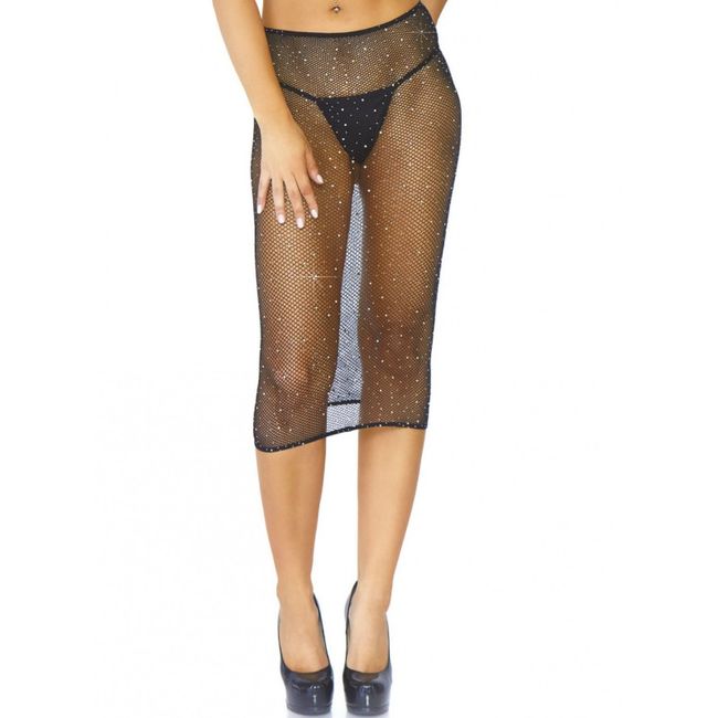LEG AVENUE - RÉSILLE CRISTALISÉE MULTIDRESS NOIR OS LEG AVENUE DRESSES