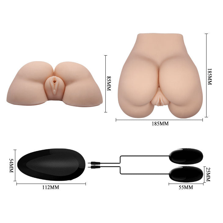 CRAZY BULL - VAGIN ET ANUS RÉALISTES AVEC POSITION DE VIBRATION 5 CRAZY BULL