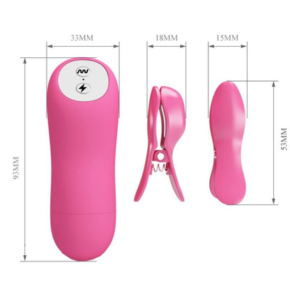 BAILE - PIZZAS ONDES ROMANTIQUES AVEC VIBRATION ET ÉLECTROCHOC FUCHSIA BAILE STIMULATING