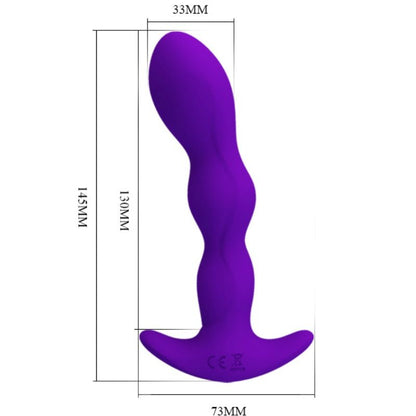 PRETTY LOVE - MASSAGER ANAL 12 MODES DE VIBRATION LILAS PRETTY LOVE