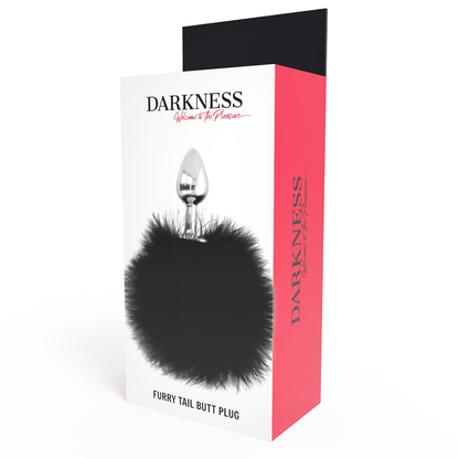 DARKNESS - BOUCHON EXTRA ANAL AVEC QUEUE NOIR 7 CM DARKNESS ANAL