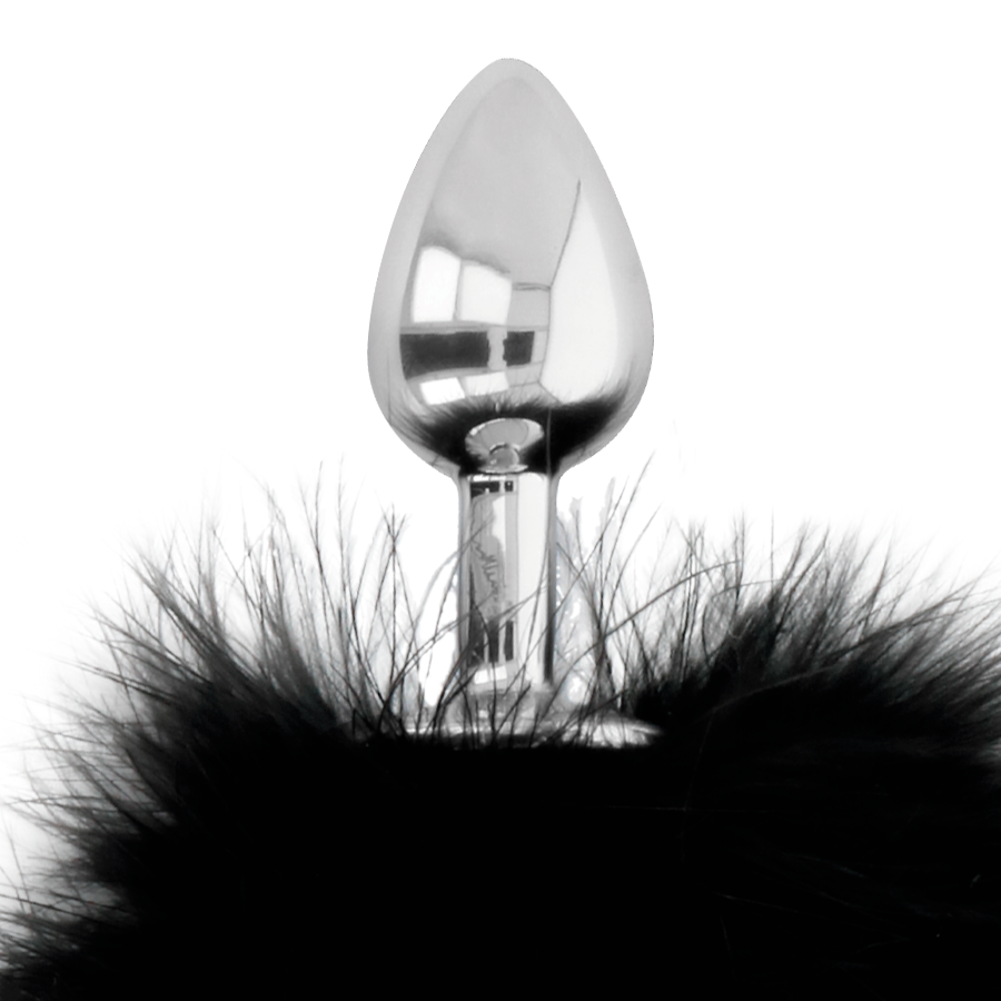 DARKNESS - BOUCHON EXTRA ANAL AVEC QUEUE NOIR 7 CM DARKNESS ANAL