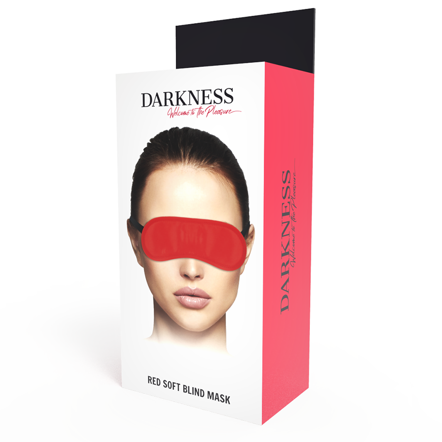 DARKNESS - MASQUE DROIT ROUGE DARKNESS BONDAGE