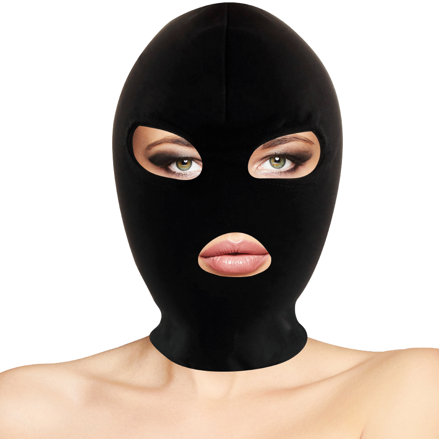 DARKNESS - MASQUE DE SOUMISSION BDSM BOUCHE ET YEUX NOIR DARKNESS BONDAGE
