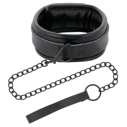 DARKNESS - COLLIER NOIR AVEC CHAÎNE DARKNESS BONDAGE