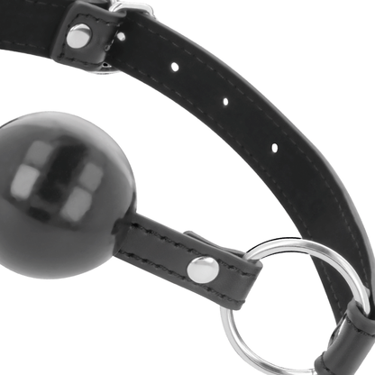 DARKNESS - BÂILLON BOULE NOIRE DARKNESS BONDAGE