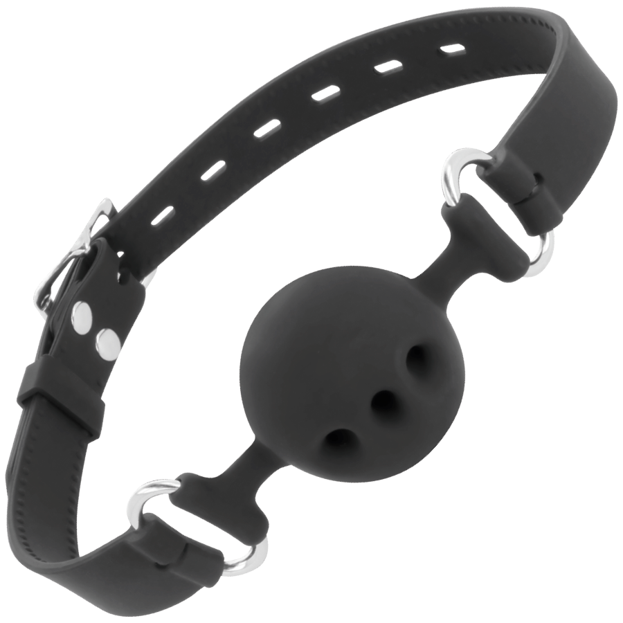 DARKNESS - BTON EN SILICONE RESPIRANT NOIR DARKNESS BONDAGE