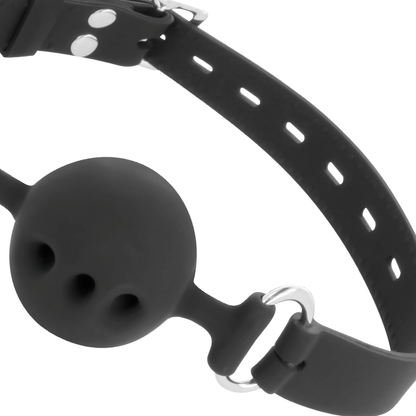 DARKNESS - BTON EN SILICONE RESPIRANT NOIR DARKNESS BONDAGE