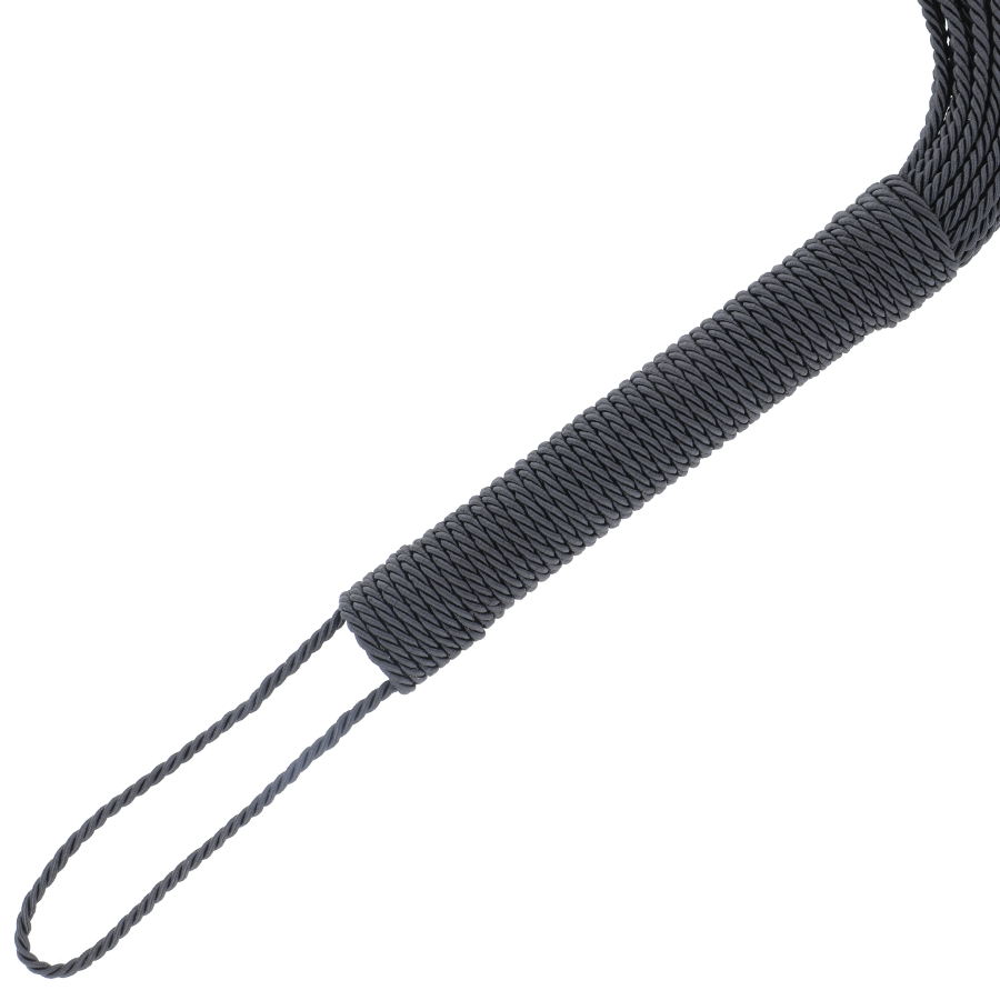 DARKNESS - FOUET DE BONDAGE NOIR 50CM DARKNESS SENSATIONS