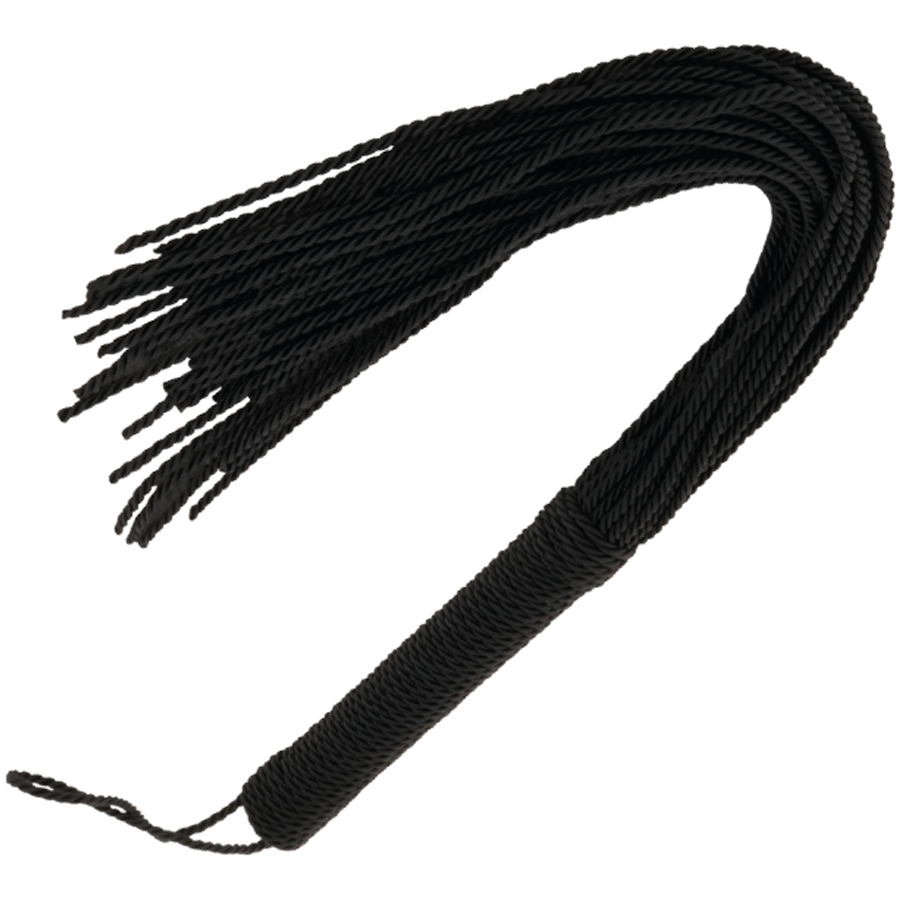 DARKNESS - FOUET DE BONDAGE NOIR 50CM DARKNESS SENSATIONS