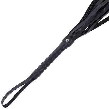 DARKNESS - FOUET DE BONDAGE NOIR 45 CM DARKNESS SENSATIONS
