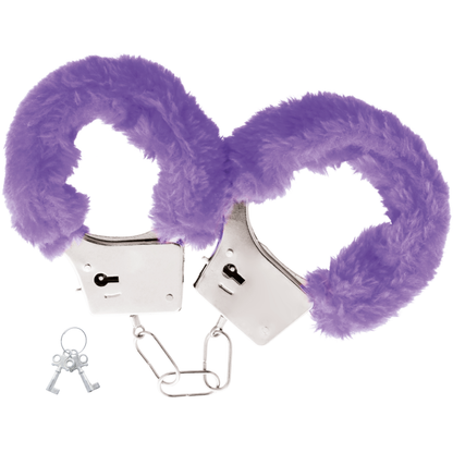 DARKNESS - MENOTTES EN MÉTAL DOUBLÉES LILAS DARKNESS BONDAGE