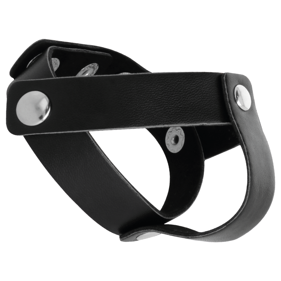 DARKNESS - ANNEAU CUTANÉ POUR PÉNIS ET TESTICULES DARKNESS SENSATIONS