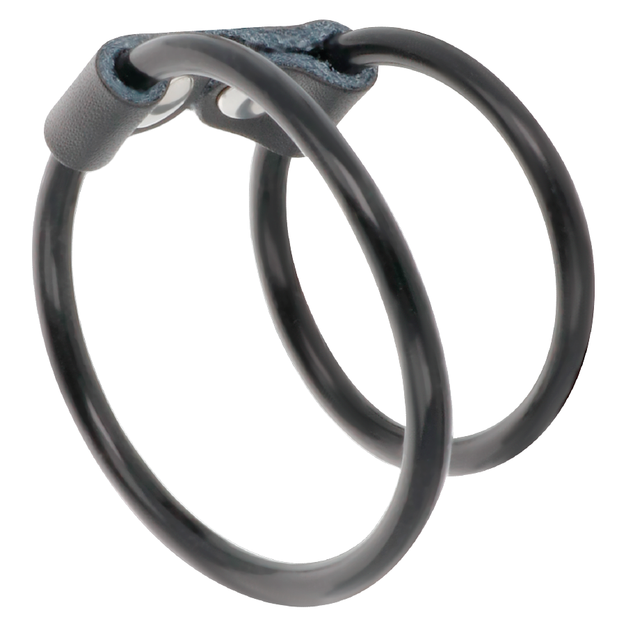 DARKNESS - ANNEAU PÉNIS DOUBLE FLEXIBLE DARKNESS SENSATIONS