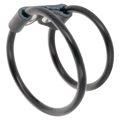 DARKNESS - ANNEAU PÉNIS DOUBLE FLEXIBLE DARKNESS SENSATIONS