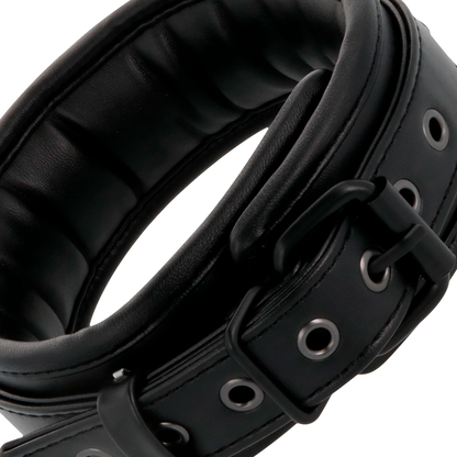 DARKNESS - MENOTTES ET COLLIER EN CUIR NOIR DARKNESS
