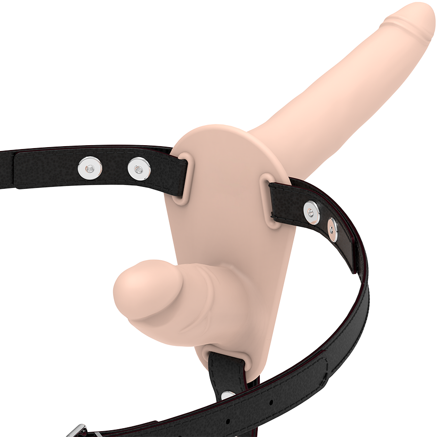 FETISH SUBMISSIVE HARNESS - DOUBLE PÉNÉTRATION CHAIR FETISH SUBMISSIVE HARNESS
