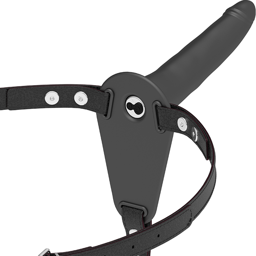 FETISH SUBMISSIVE HARNESS - VIBRATEUR SILICONE NOIR 15 CM FETISH SUBMISSIVE HARNESS