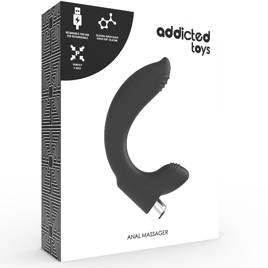 ADDICTED TOYS - VIBRATEUR PROSTATIQUE RECHARGEABLE MODÈLE 7 - NOIR ADDICTED TOYS