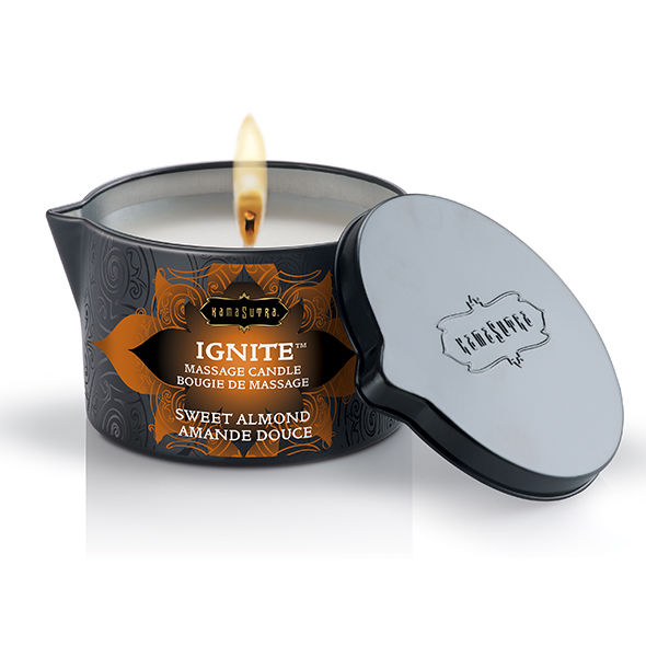KAMASUTRA - BOUGIE DE MASSAGE AUX AMANDES MÉDITERRANÉENNES 170GR KAMASUTRA COSMETICS
