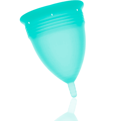 STERCUP - COUPE MENSTRUELLE EN SILICONE FDA AIGUE-MARINE - TAILLE L STERCUP