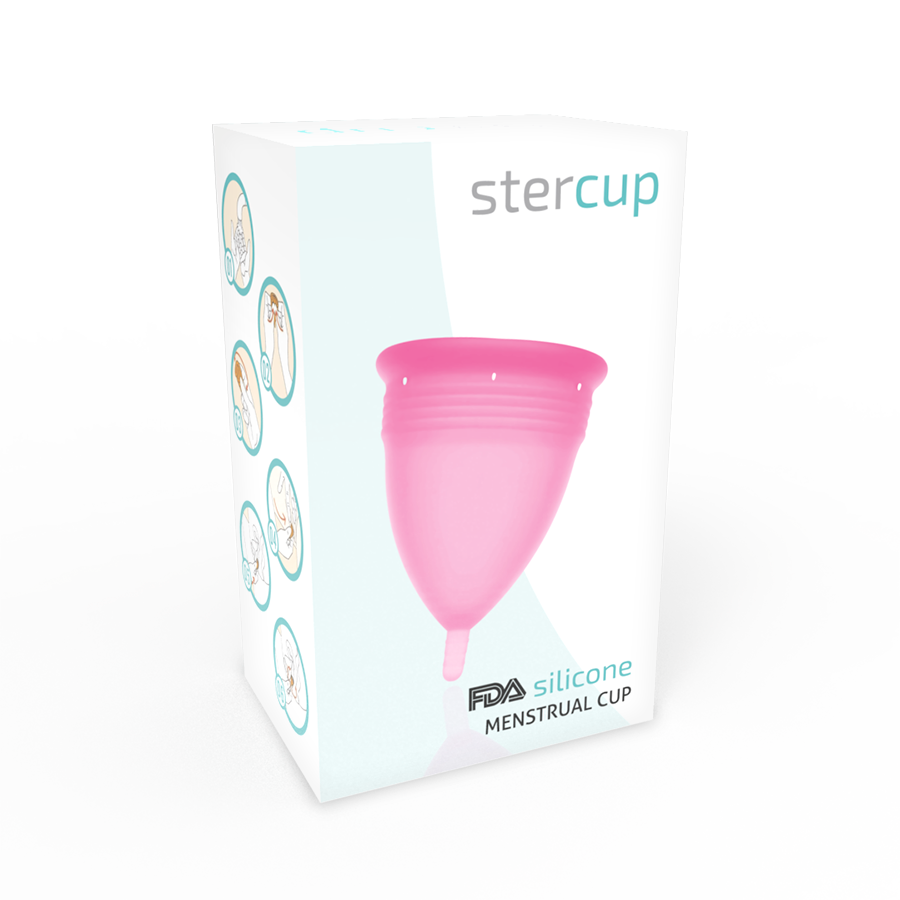 STERCUP - COUPE MENSTRUELLE EN SILICONE FDA ROSE - TAILLE S STERCUP