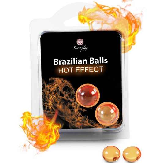 SECRETPLAY - BALLES BRÉSILIENNES EFFET CHAUFFANT 2 UNITÉS SECRETPLAY COSMETIC