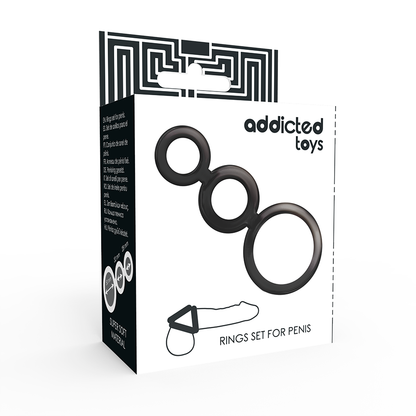 ADDICTED TOYS - ENSEMBLE DANNEAU POUR PÉNIS - FUMÉ ADDICTED TOYS