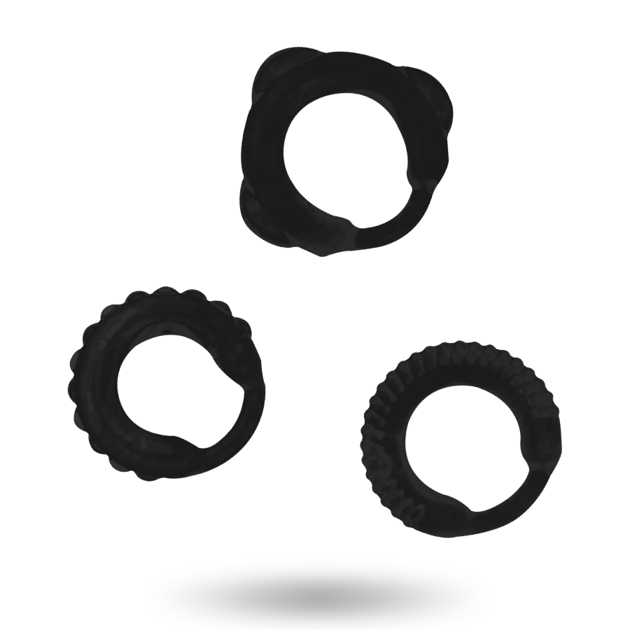 ADDICTED TOYS - ENSEMBLE C-RING NOIR ADDICTED TOYS