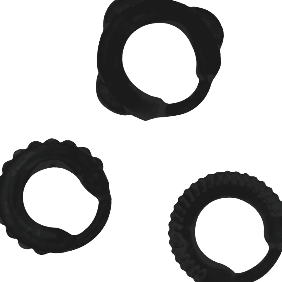 ADDICTED TOYS - ENSEMBLE C-RING NOIR ADDICTED TOYS