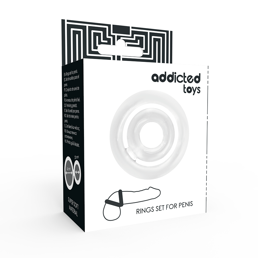 ADDICTED TOYS - POTENZ - PÉNIS C-RING CLAIR ADDICTED TOYS