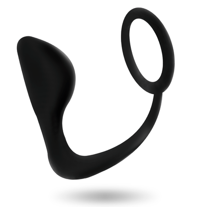 ADDICTED TOYS - PLUG ANAL AVEC ANNEAU PÉNIS NOIR ADDICTED TOYS