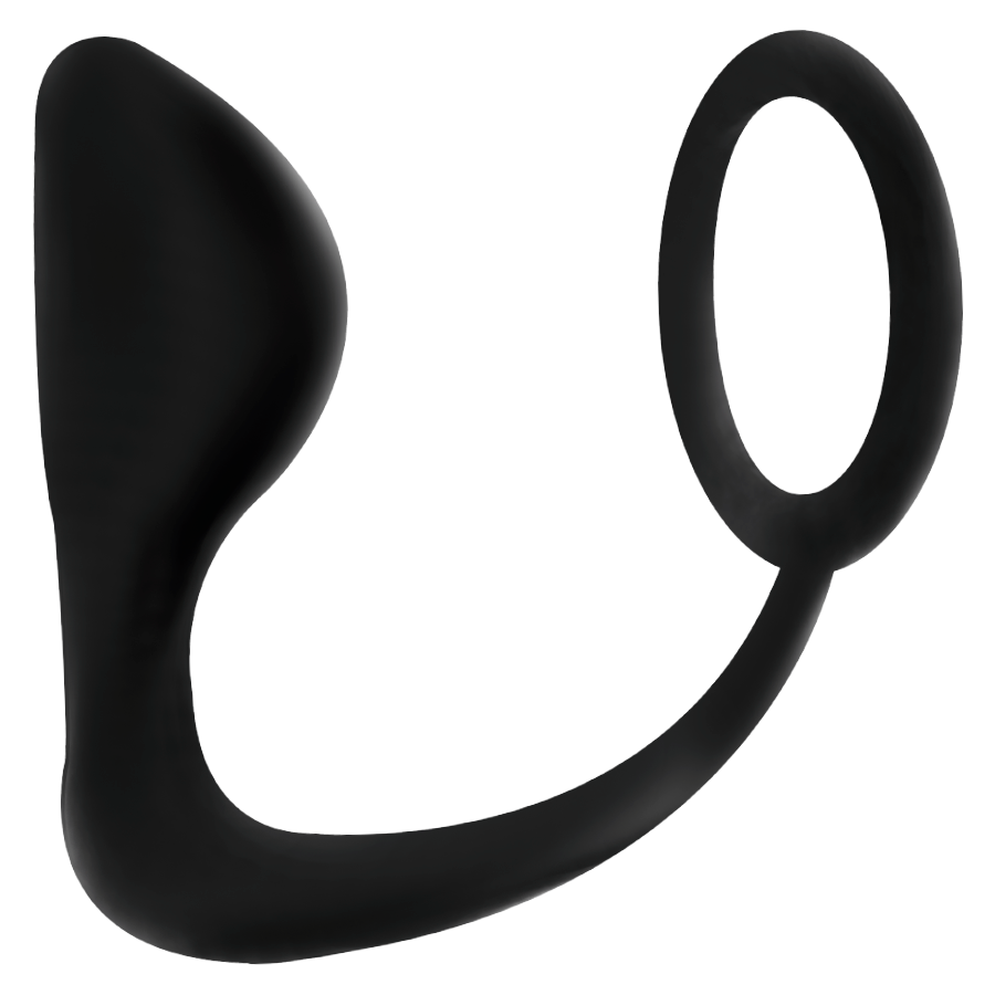 ADDICTED TOYS - PLUG ANAL AVEC ANNEAU PÉNIS NOIR ADDICTED TOYS