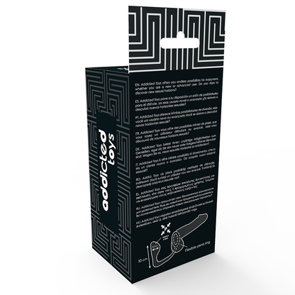 ADDICTED TOYS - PLUG ANAL AVEC ANNEAU PÉNIS NOIR ADDICTED TOYS