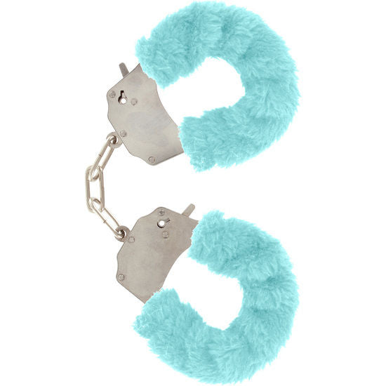 TOYJOY - MANCHETTES FURRY FUN BONDAGE BLEU TOYJOY