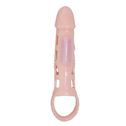 BAILE - COUVERTURE DEXTENSION DE PÉNIS AVEC VIBRATION ET SANGLE NATURELLE 13,5 CM BAILE FOR HIM