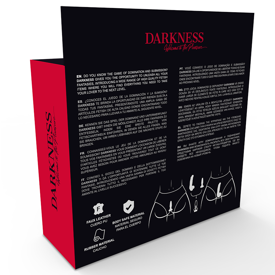 DARKNESS - CULOTTE AVEC PLUG ET GODE INTERCHANGEABLE DARKNESS SENSATIONS